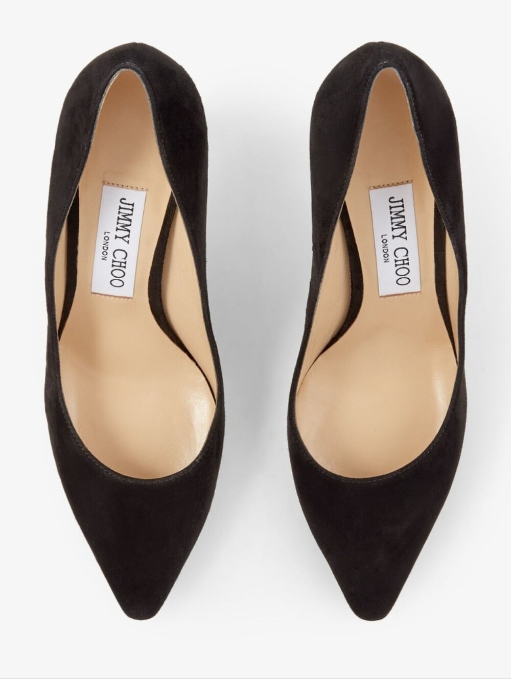 Jimmy Choo Romy 85mm Black Suede Pointed Pumps - Picture 13 of 15